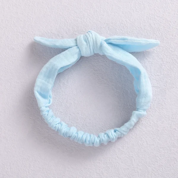 Bandeau Bébé Oreille de Lapin Bleu céleste