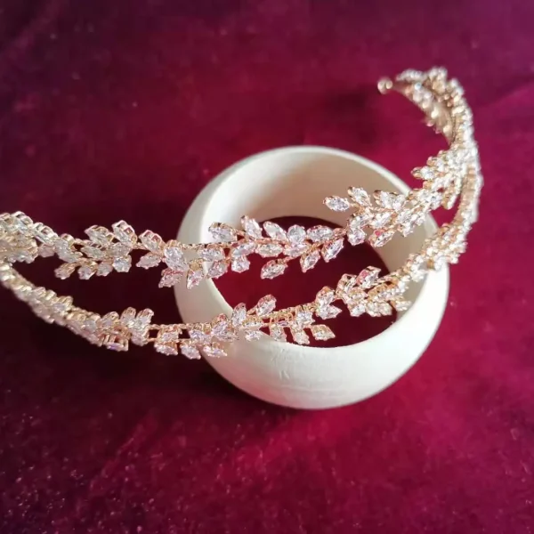 Serre-Tête Diadème pour mariage Or