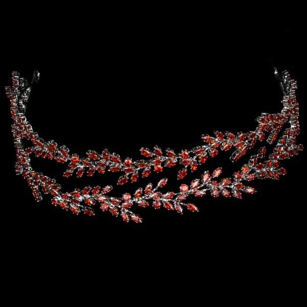 accessoire de mariage diadème rouge