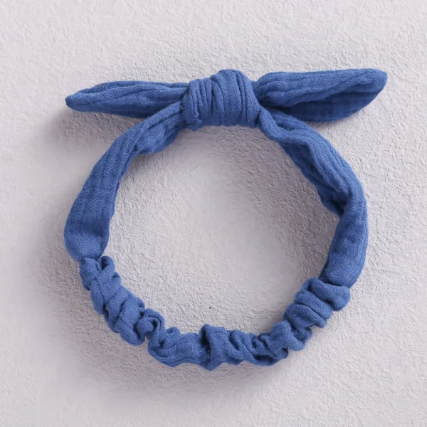 Bandeau Bébé Oreille de Lapin Bleu