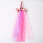 accessoire licorne avec voile jaune