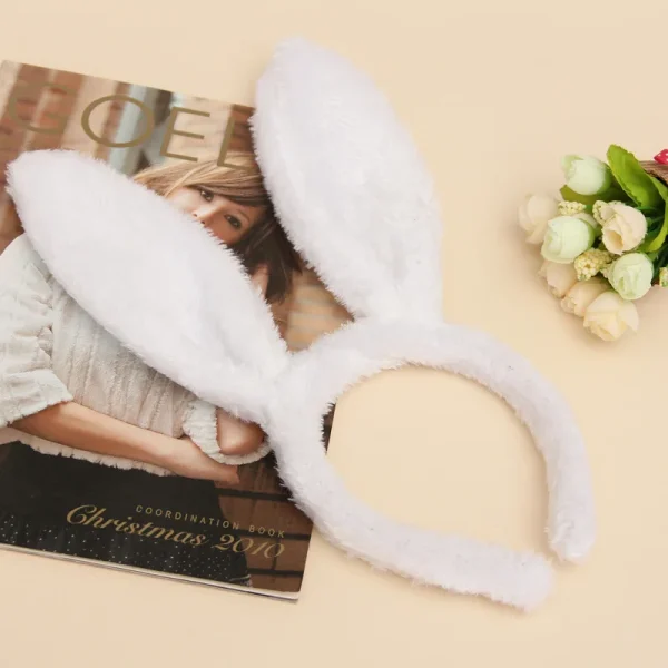 bandeau oreille de lapin peluche