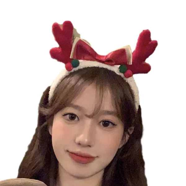 serre-tête bois de cerf à noeud papillon