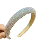 bandeau rétro avec strass et paillettes arc-en-ciel