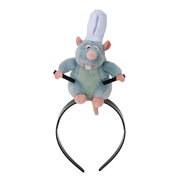 bandeau de peluche ratatouille bleu