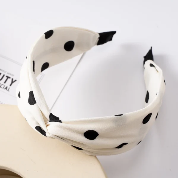 Bandeau Torsadé Point Noir