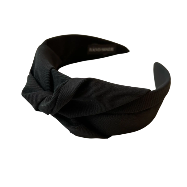 bandeau à nœud bohème tissu noir