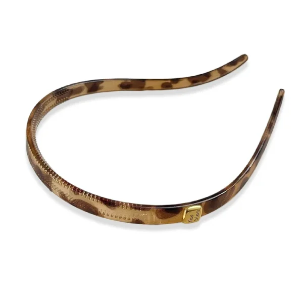 serre-tête lunettes imprimé léopard glow brun