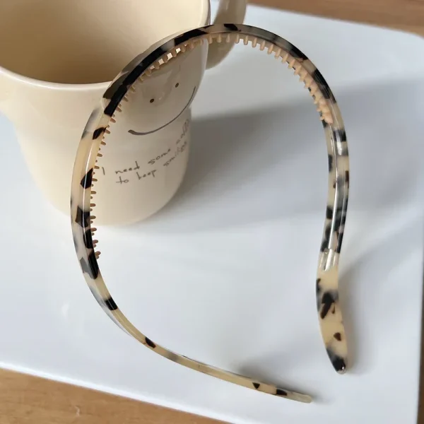 serre-tête lunettes retro leopard beige