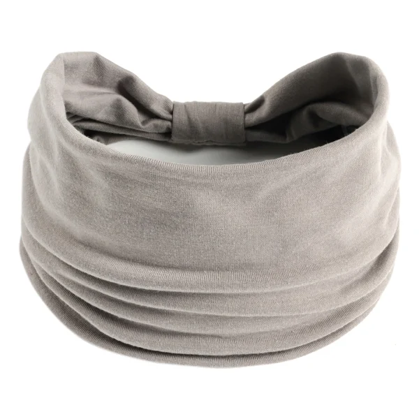 serre-tête large yoga gris