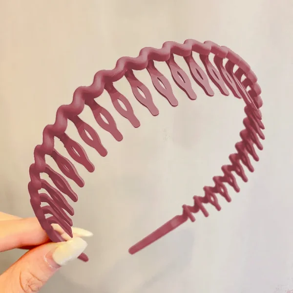 bandeau classic zig zag rouge au vin