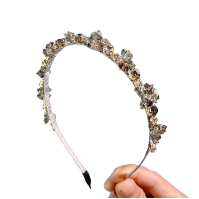 Bandeau De Sauna Strass Argenté