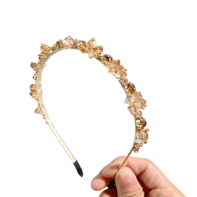 Bandeau De Sauna Strass Or