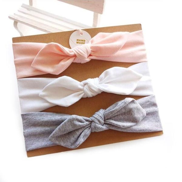 bandeau bébé fille Beverly en lot de 3