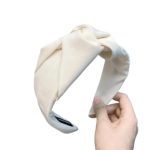 bandeau à nœud bohème tissu blanc