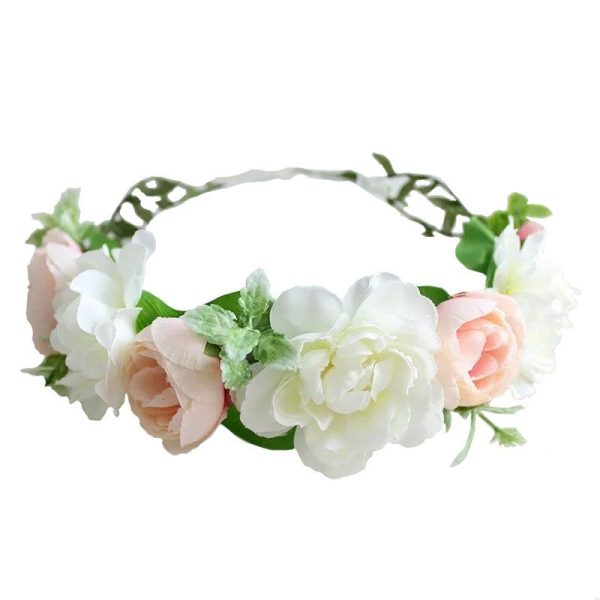 couronne de fleurs romantiques