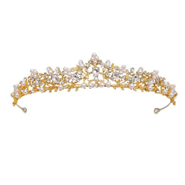 couronne de perles dorées Eléonore