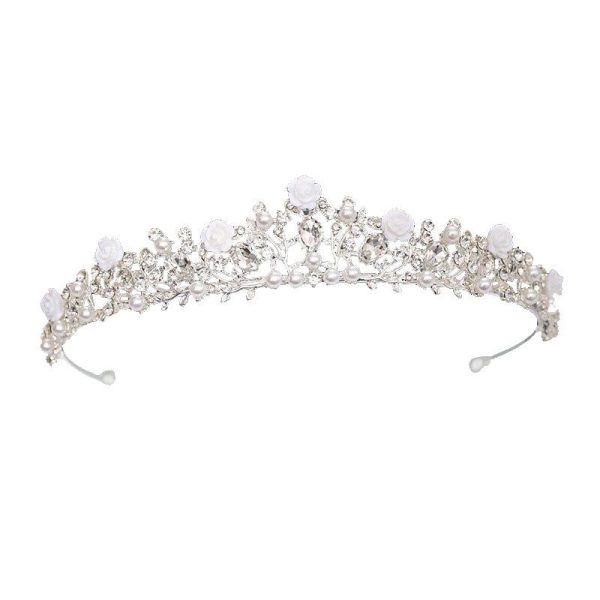 couronne rose argenté Catherine