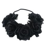maxi couronne de roses noires