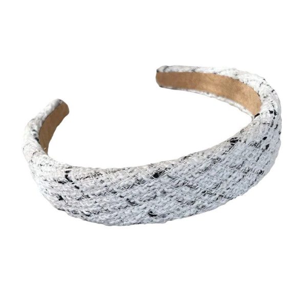 maxi serre tête tweed gris