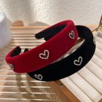 accessoire cheveux strass coeur