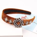 accessoire cheveux marron strass perles
