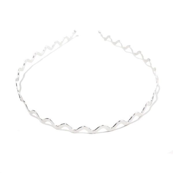 serre-tête fin petite vague argenté