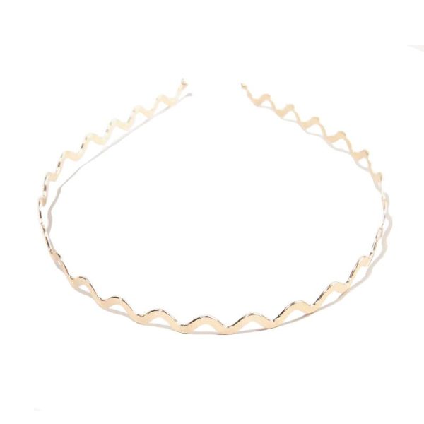 serre-tête fin petite vague doré