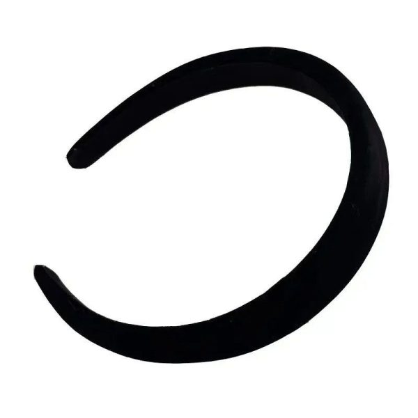 serre tête noir velouté